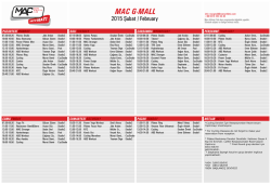 MAC G-Mall ders programı