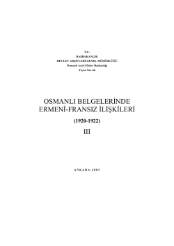 2 - Devlet Arşivleri Genel M&uuml;d&uuml;rl&uuml;ğ&uuml;