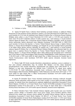 1- Yoklama ve Açılış. 2- Isparta İli Eğirdir İlçesi, Çobanisa Köyü