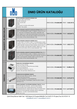 DMO ÜRÜN KATALOĞU