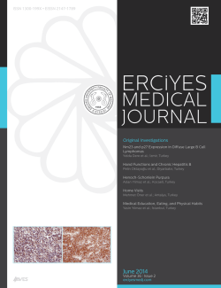 Erciyes Medical Journal