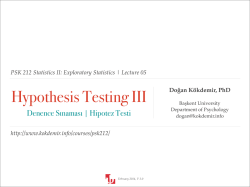 05 - Hypothesis Testing III.key
