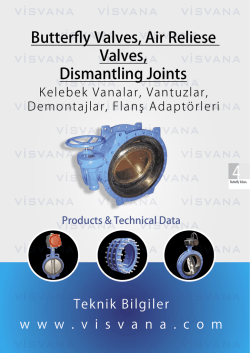 Butterfly Valves, Air Reliese Valves, Dismantling Joints