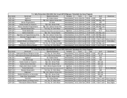 Teknik Programlar - Hali&ccedil; &Uuml;niversitesi