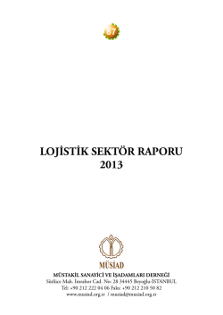 Lojistik Sektör Raporu 2013