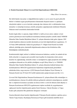 MD/ÇED - TMMOB Mimarlar Odası İstanbul Büyükkent Şubesi