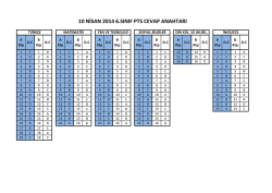 10 nisan 2014 6.sınıf pts cevap anahtarı