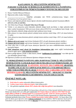 İZİN MUVAFAKAT BELGESİ - Milli Eğitim Bakanlığı