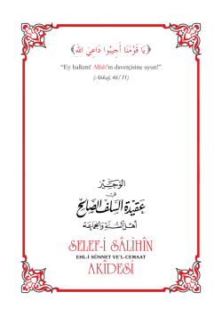 SELEF-İ S&Acirc;LİH&Icirc;N AK&Icirc;DESİ