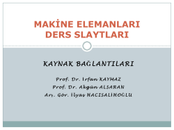 Kaynak Bağlantıları - Mehmet Adem Yıldız