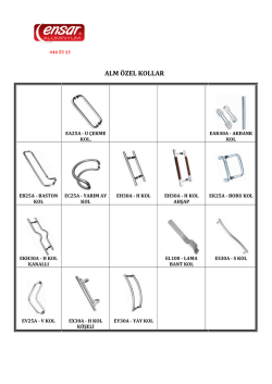 ALM &Ouml;ZEL KOLLAR - Ensar Aluminyum