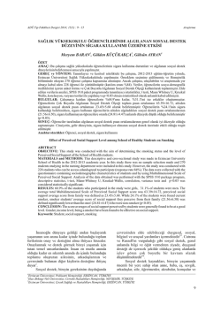 PDF - Adnan Menderes &Uuml;niversitesi Tıp Fak&uuml;ltesi Dergisi