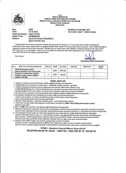 Doktoru ,: - Malatya Devlet Hastanesi