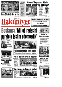 (5 eyl\374l.qxd) - Çorum Hakimiyet Gazetesi