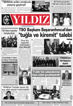 G&uuml;nl&uuml;k Gazetenin Tamamını Okumak İ&ccedil;in TIKLAYIN