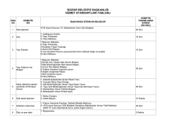 Kamu Hizmet Standartları