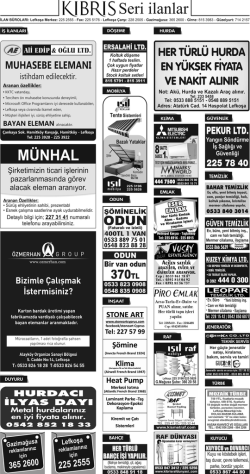 ıl KI B RI S Seri ilanları L..