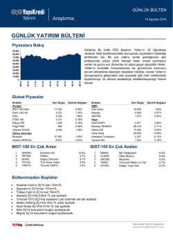 g&uuml;nl&uuml;k yatırım b&uuml;lteni