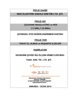 NKD ELEKTRİK ENERJİ ÜRETİM LTD. ŞTİ.