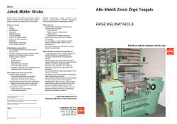 Atkı Efektli Zincir &Ouml;rg&uuml; Tezgahı RASCHELINA