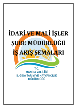 İDARİ VE MALİ İŞLER ŞUBE M&Uuml;D&Uuml;RL&Uuml;Ğ&Uuml; İŞ AKIŞ ŞEMALARI