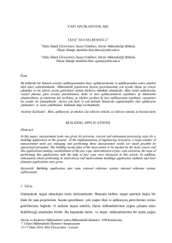 bildiri - Ulusal M&uuml;hendislik &Ouml;l&ccedil;meleri Sempozyumu - 2014