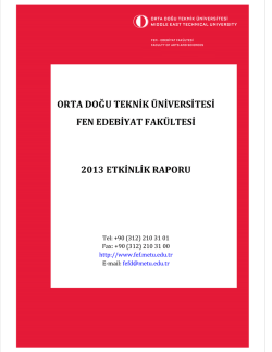 2013 Etkinlik raporunu indirmek i&ccedil;in tıklayınız.