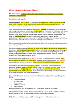 B&ouml;l&uuml;m 1: &Ouml;demeler Dengesini Okumak