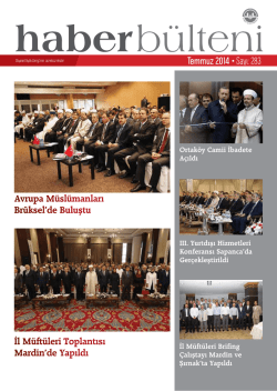 Haber B&uuml;lteni - Diyanet İşleri Başkanlığı