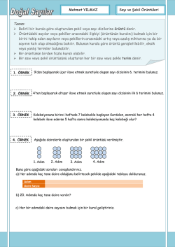 sayı ve şekil örüntüleri 5.sınıf 5.1.1.3