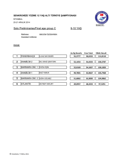 9-10 yaş solo sonu&ccedil;ları i&ccedil;in tıklayın