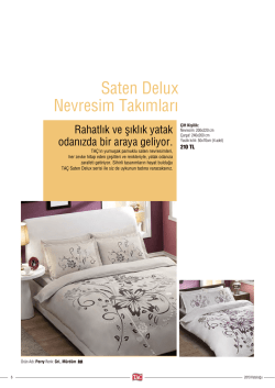Saten Delux Nevresim Takımları