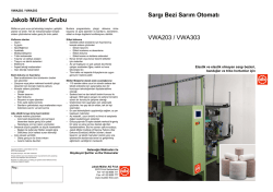 Sargı Bezi Sarım Otomatı VWA203 / VWA303