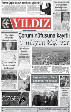 G&uuml;nl&uuml;k Gazetenin Tamamını Okumak İ&ccedil;in TIKLAYIN