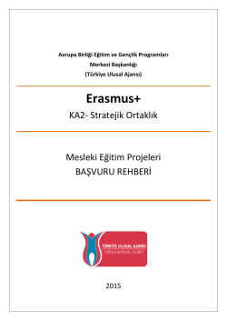 Mesleki Eğitim Alanında Stratejik Ortaklıklar Başvuru