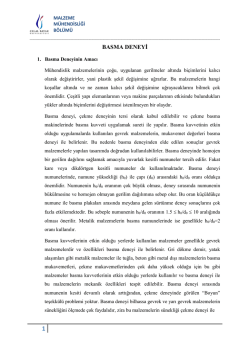 BASMA DENEYİ - Celal Bayar &Uuml;niversitesi