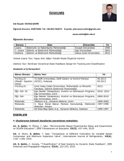 Detaylı CV i&ccedil;in tıklayınız - Elektrik Elektronik M&uuml;hendisliği B&ouml;l&uuml;m&uuml;