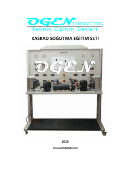 kaskad soğutma eğitim seti - ogen didactic teknik eğitim sistemleri