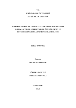 Elektrokimyasal olarak b&uuml;y&uuml;t&uuml;len ZnSe ince filmlerinin yapısal