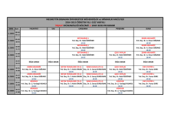3. Sınıf - Necmettin Erbakan &Uuml;niversitesi
