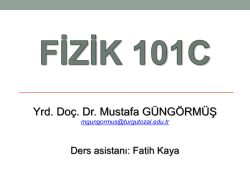 FİZ 103C 8. hafta 1