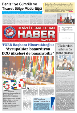Gazete 64 - Denizli Ticaret Odası