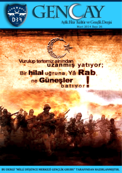 Dergiyi Bilgisayarınıza İndirmek İ&ccedil;in L&uuml;tfen Buraya