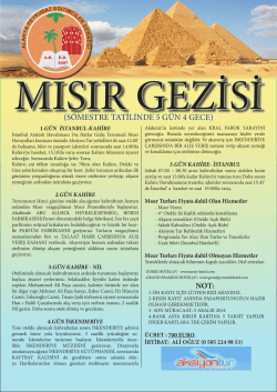 (S&Ouml;MESTRE TATİLİNDE 5 G&Uuml;N 4 GECE)