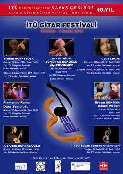 buradan - Klasik Gitar - İstanbul Teknik &Uuml;niversitesi