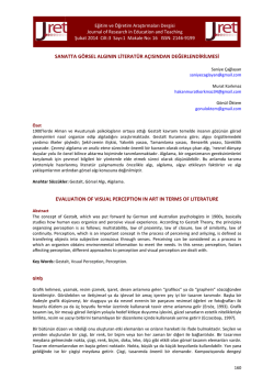 Makale - Eğitim ve &Ouml;ğretim Araştırmaları Dergisi