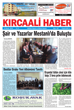 Sayı 227/2014 - Kırcaali Haber
