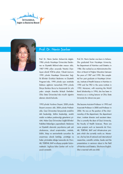 Prof. Dr. Nevin Şanlıer - İstanbul Sağlık ve Beslenme Bienali