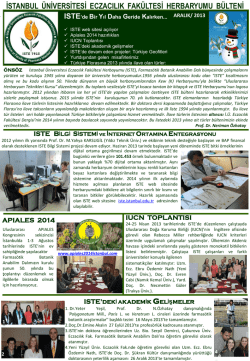 Slayt 1 - İstanbul &Uuml;niversitesi