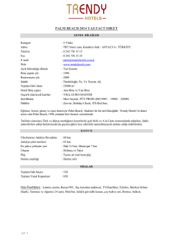 PALM BEACH 2014 YAZ FACT SHEET